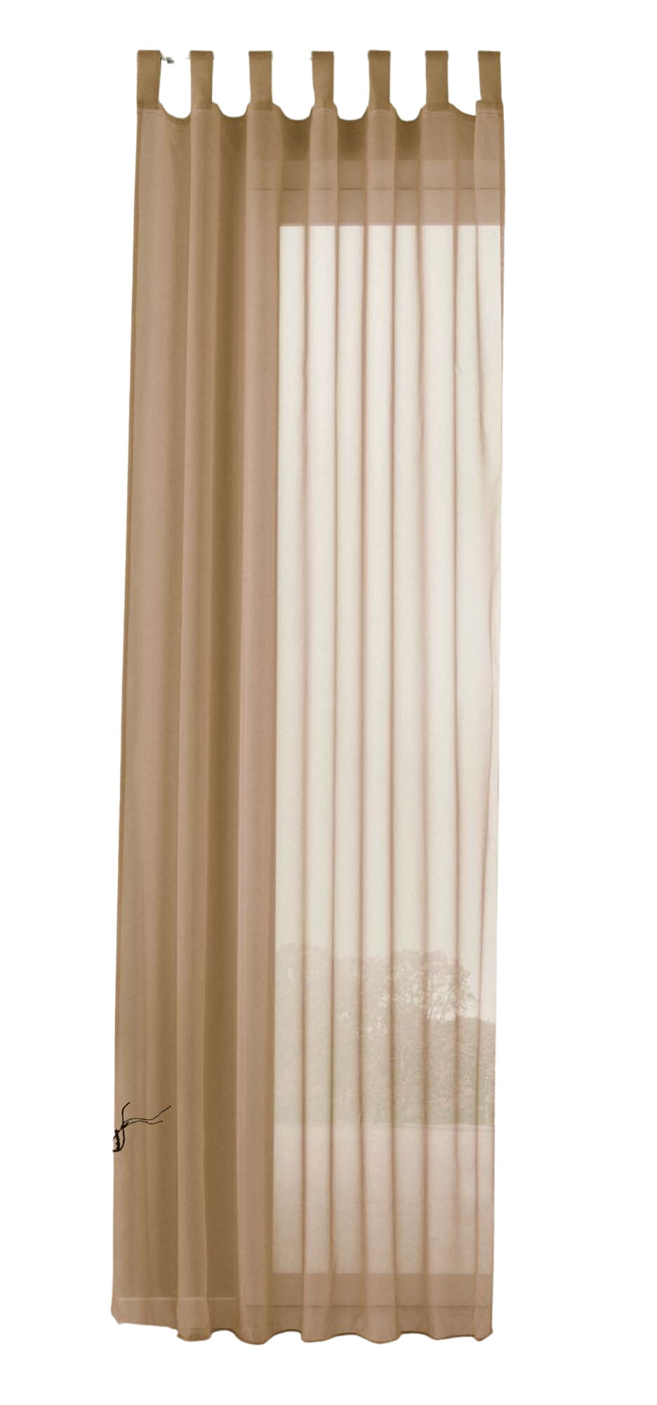 Schlaufenschal Gardine uni transparent Voile 61175