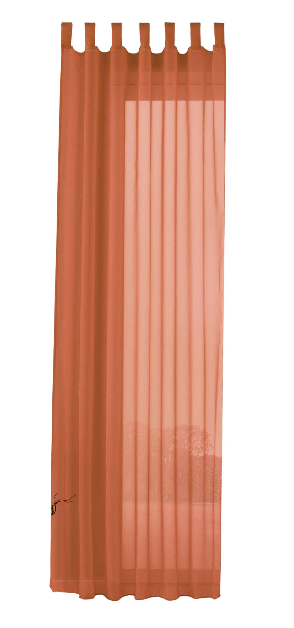 Schlaufenschal Gardine uni transparent Voile 61175
