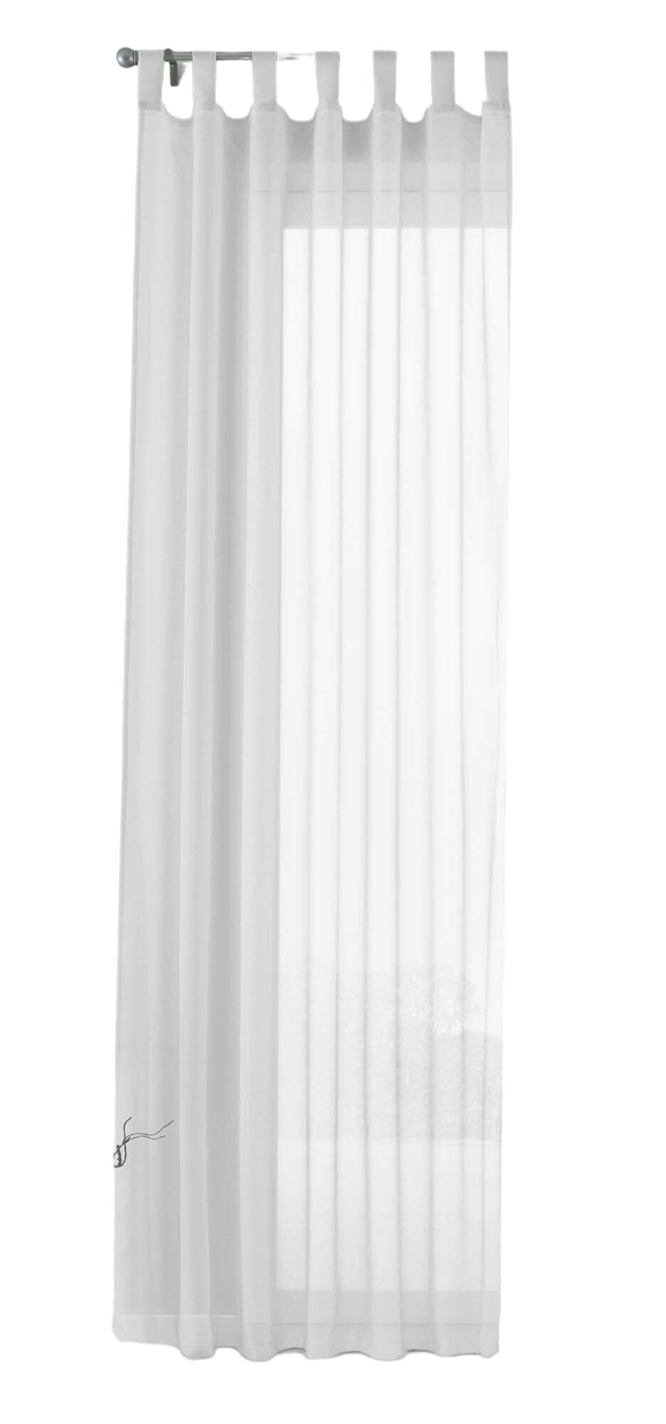 Schlaufenschal Gardine uni transparent Voile 61175