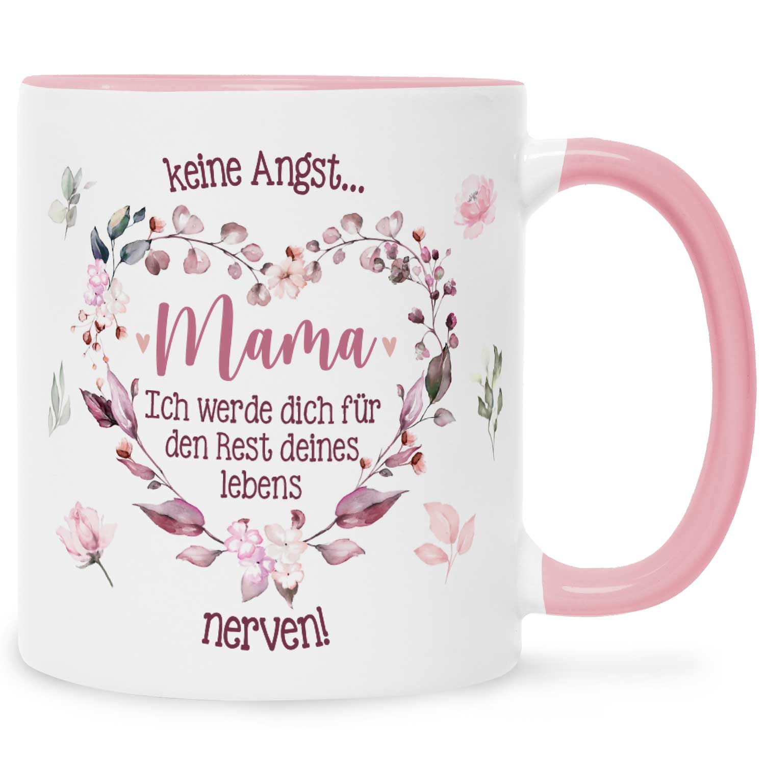 Bedruckte Tasse mit Spruch Keine Angst Mama