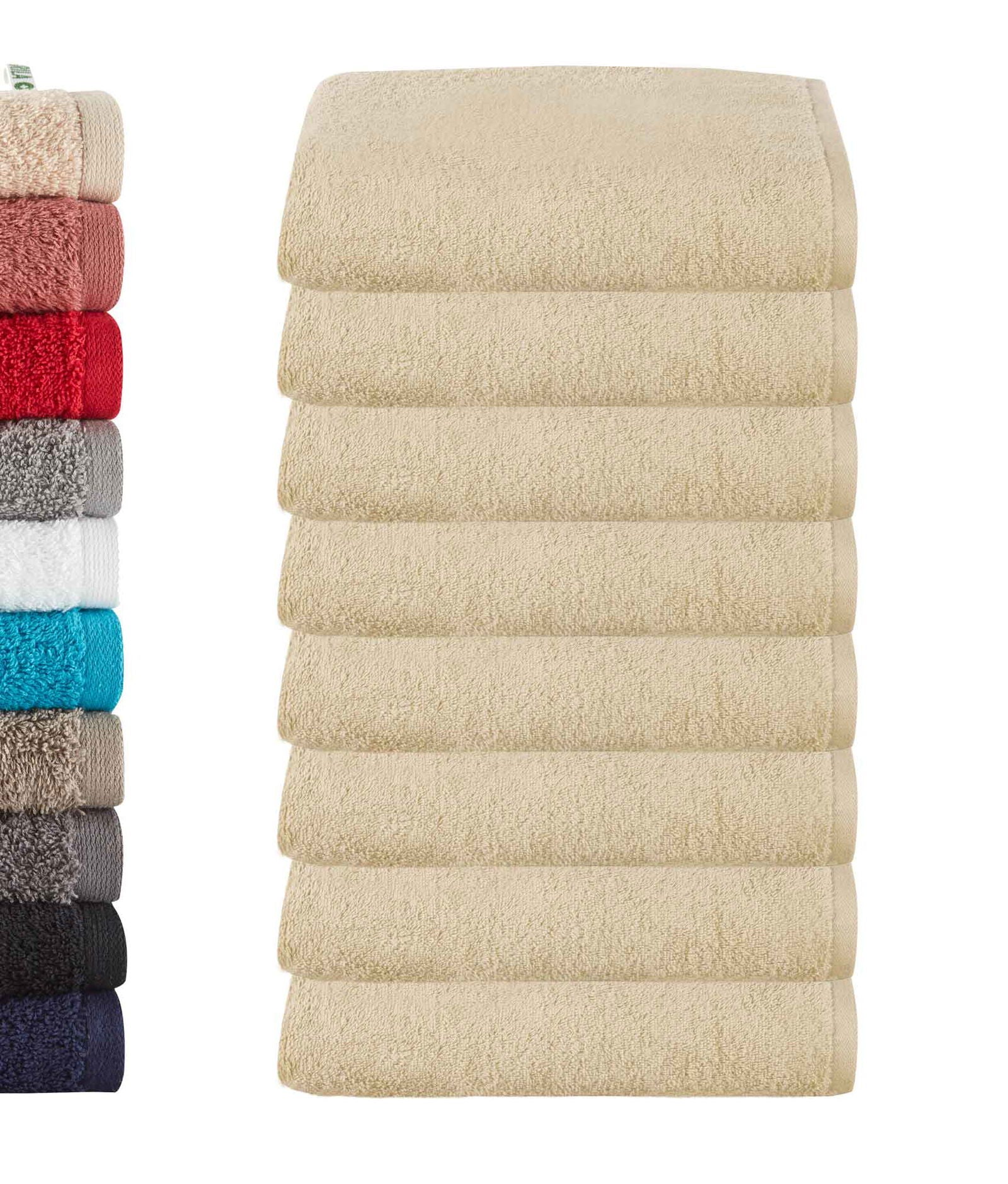 8er Set Handtücher Frottee »Montreal« 500 g/m² 100% Bio Baumwolle Made in Green 2020102-8
