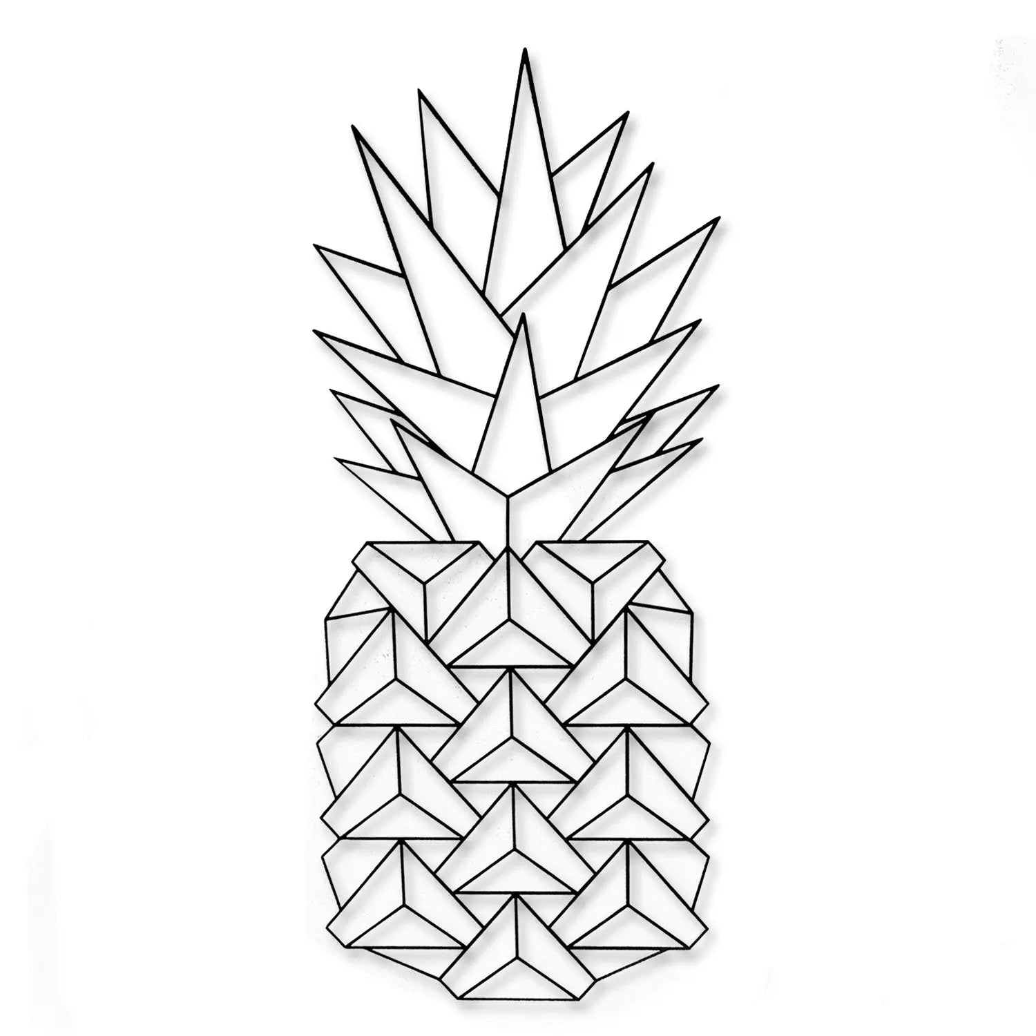 Origami Ananas V2 aus Holz -
