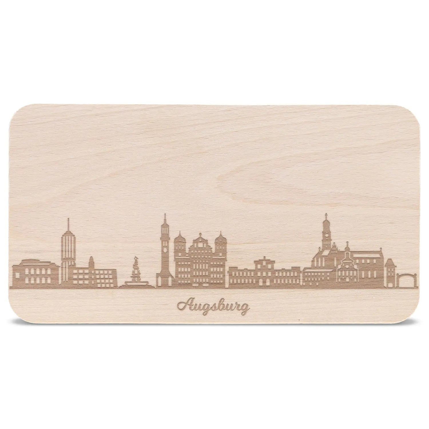Frühstücksbrettchen Skyline Augsburg