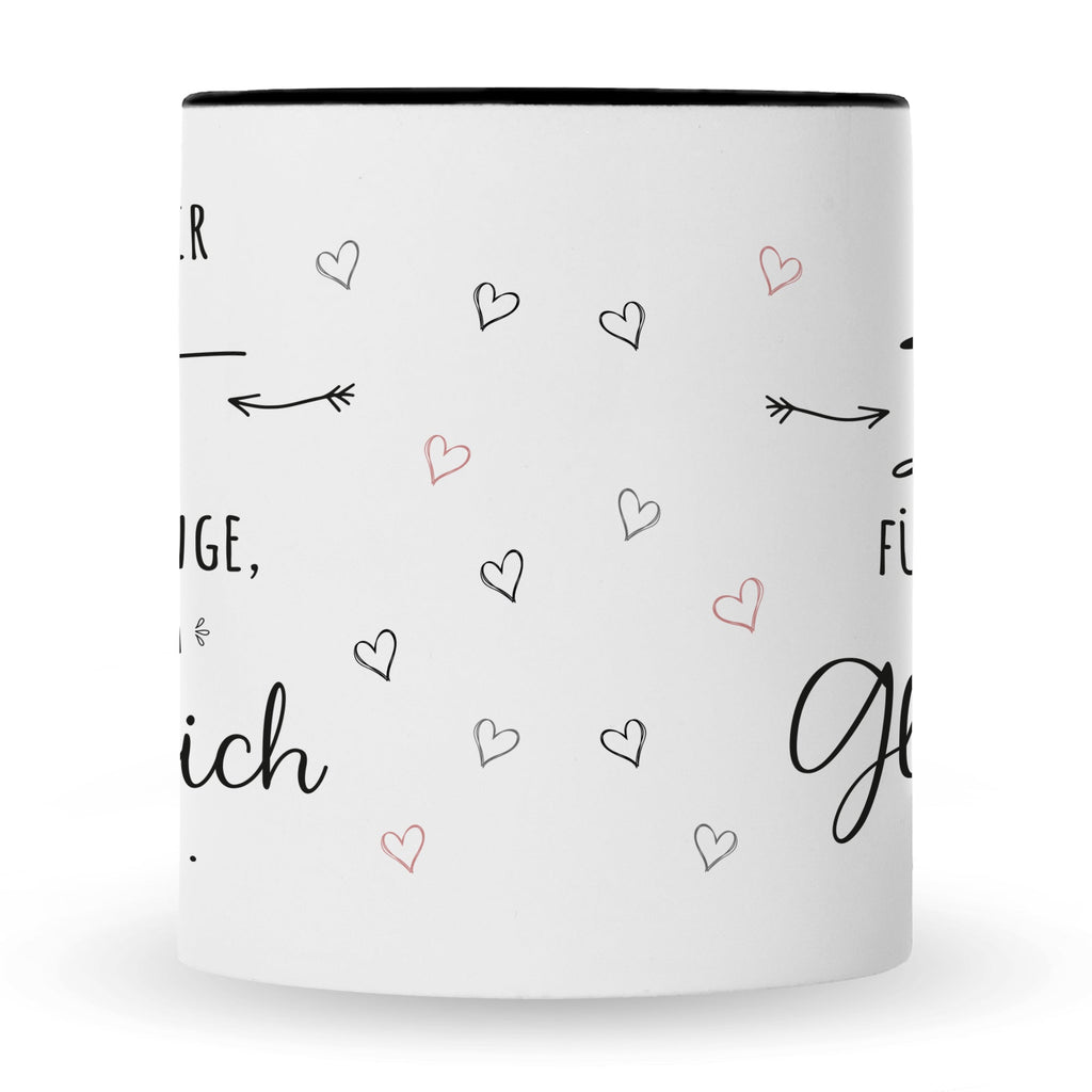 Bedruckte Tasse mit Spruch Nimm dir Zeit