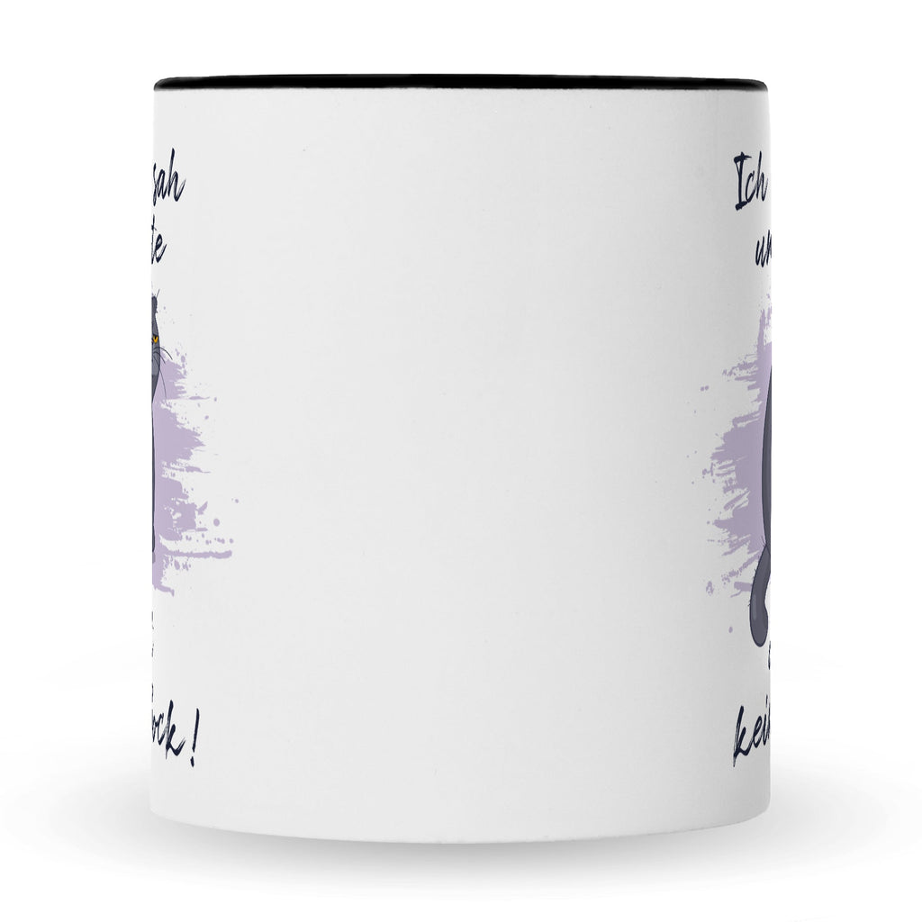Bedruckte Tasse mit Spruch Ich kam, sah und hatte direkt keinen Bock V2