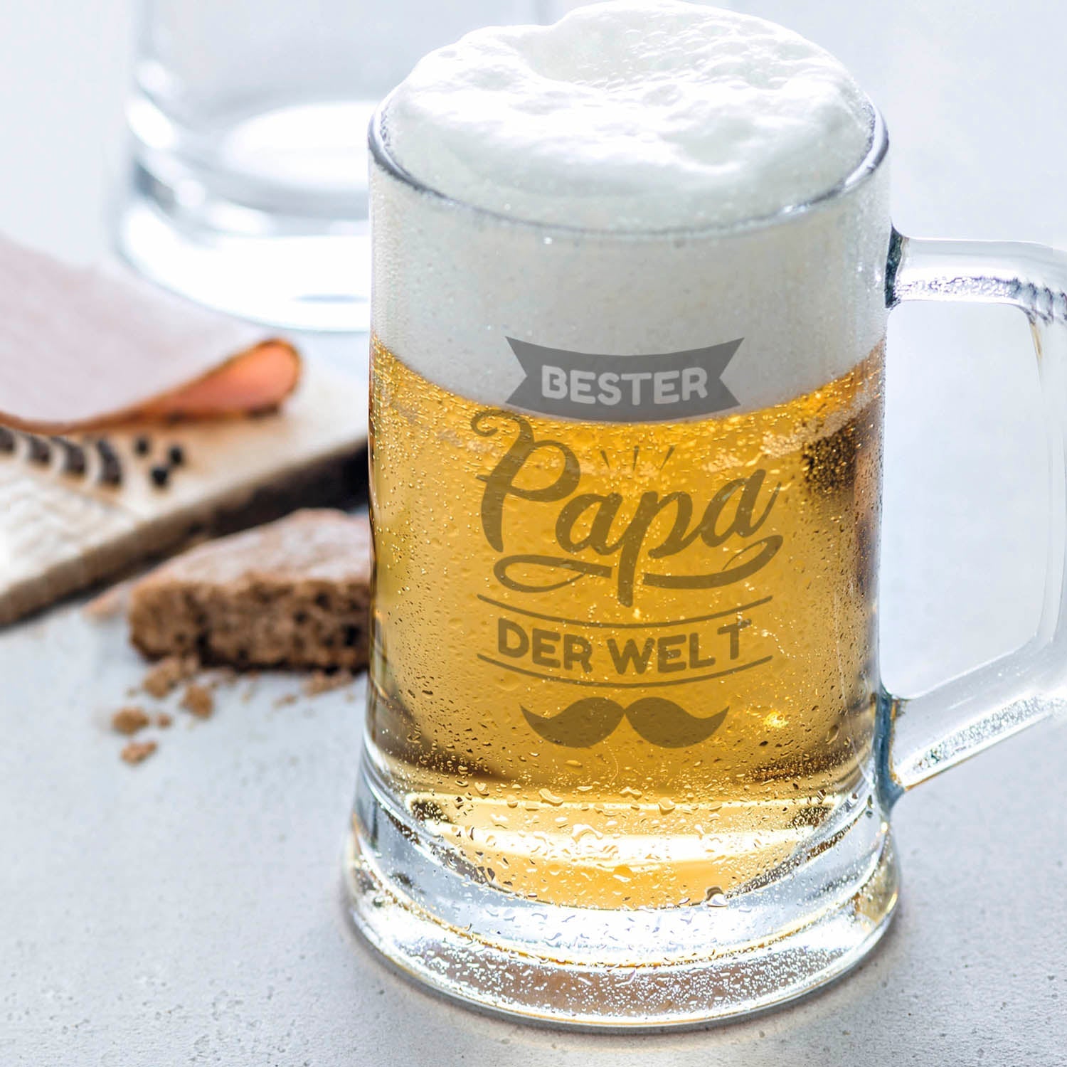 Montana Bierkrug mit Gravur "Bester Papa der Welt V2"