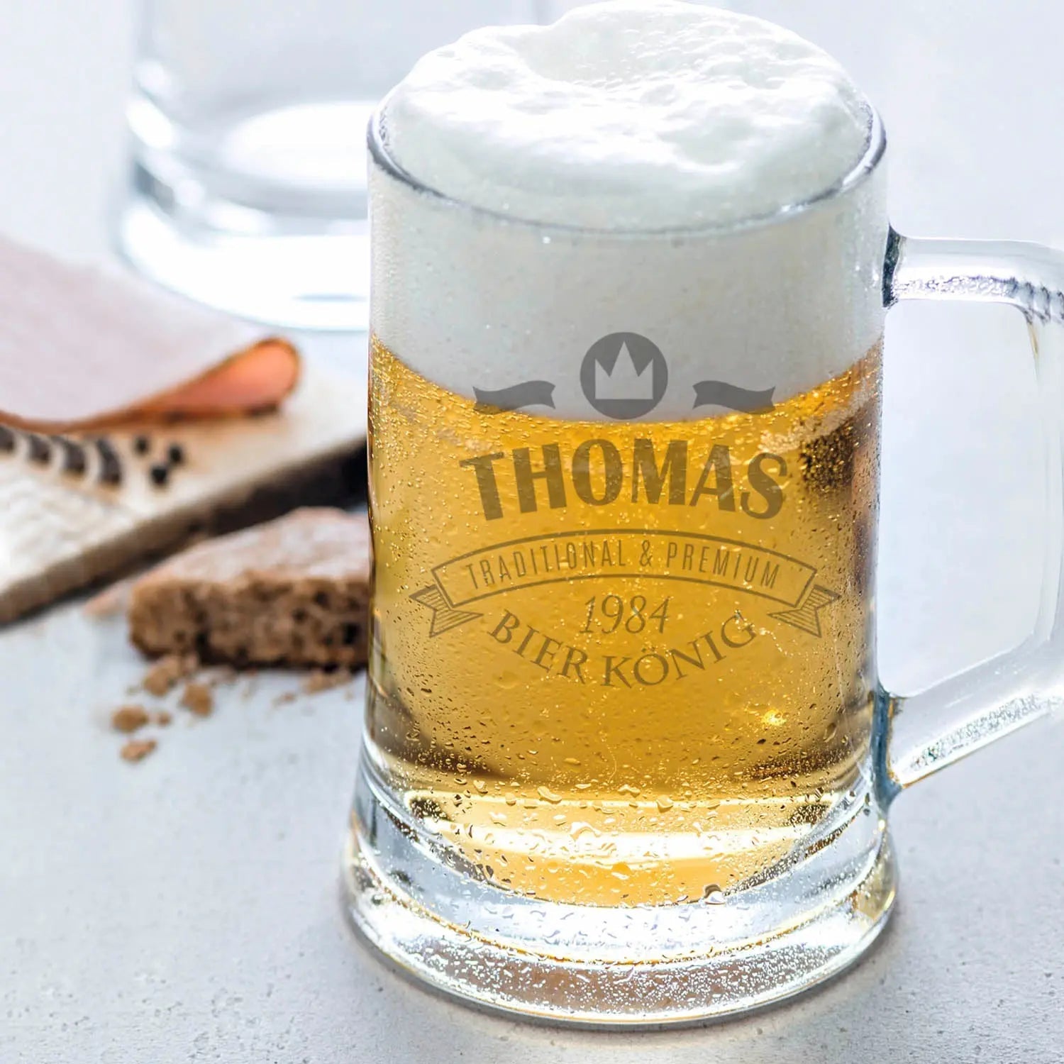 Montana Bierkrug mit Gravur "Bierkönig"
