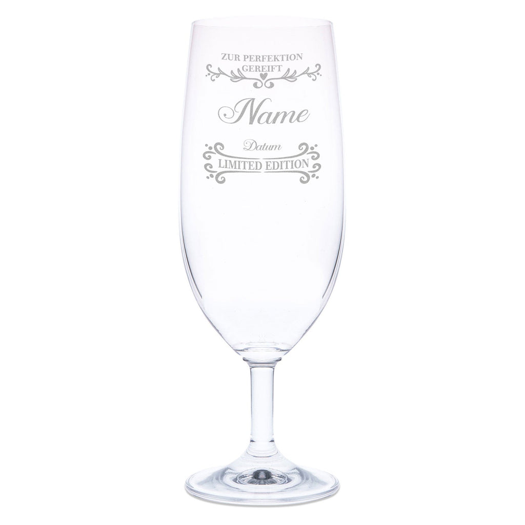 Leonardo Bierglas mit Gravur "Zur Perfektion gereift"