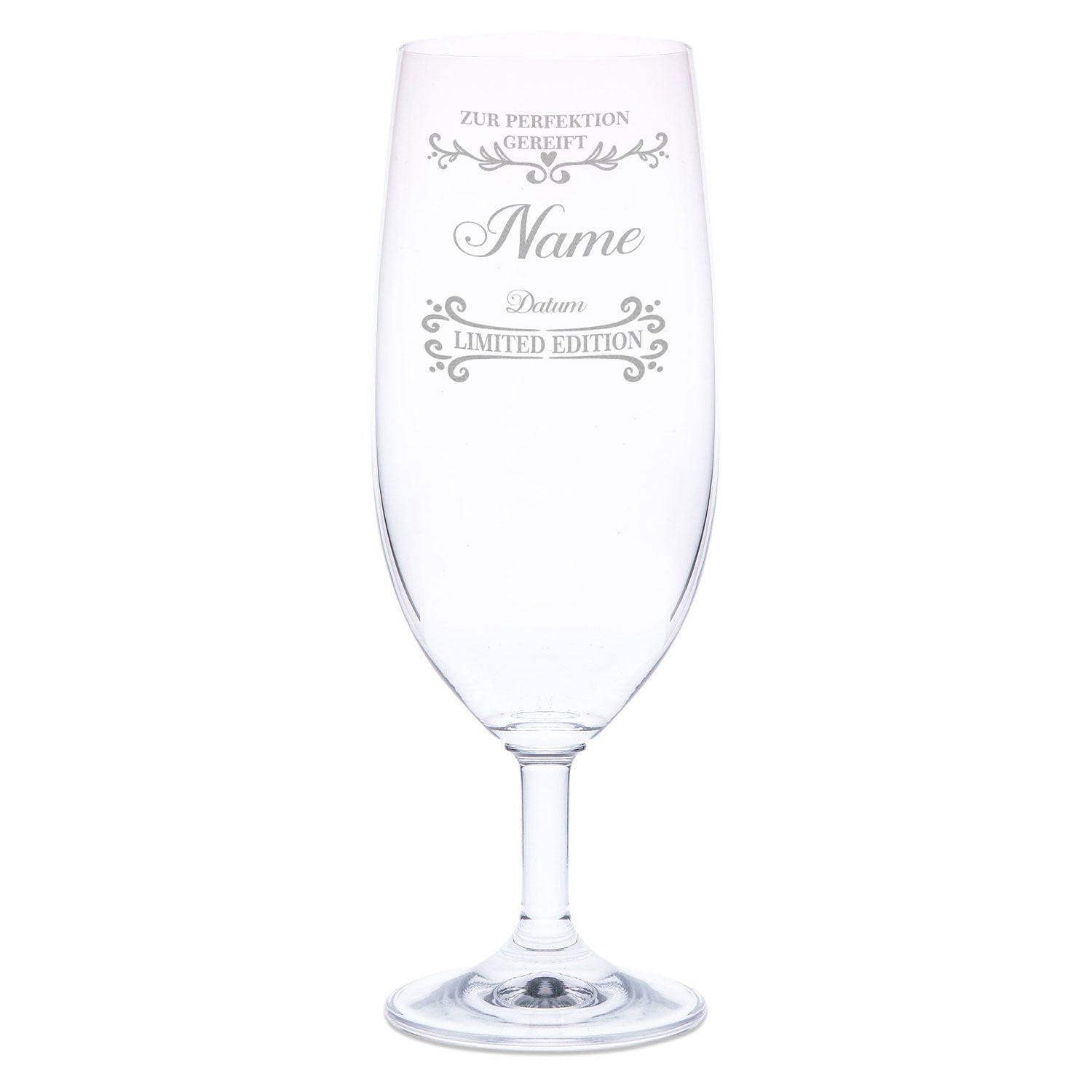 Leonardo Bierglas mit Gravur "Zur Perfektion gereift"