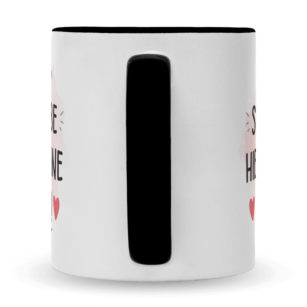 Bedruckte Tasse mit Spruch Wird scheiße ohne dich