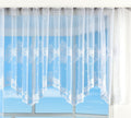 Bogenstore Gardine Jacquard »Rosendahl«, Blumenmuster Weiß Kräuselband Universalband Faltenband Store 13140