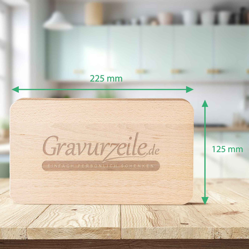 Frühstücksbrettchen aus Holz mit Gravur - Frohe Weihnachten & ein glückliches Neues Jahr