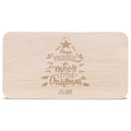 Frühstücksbrettchen aus Holz mit Gravur - Have yourself a merry little Christmas - Weihnachtsdeko