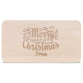 Frühstücksbrettchen aus Holz mit Gravur - Merry Christmas Oma - Weihnachtsdeko