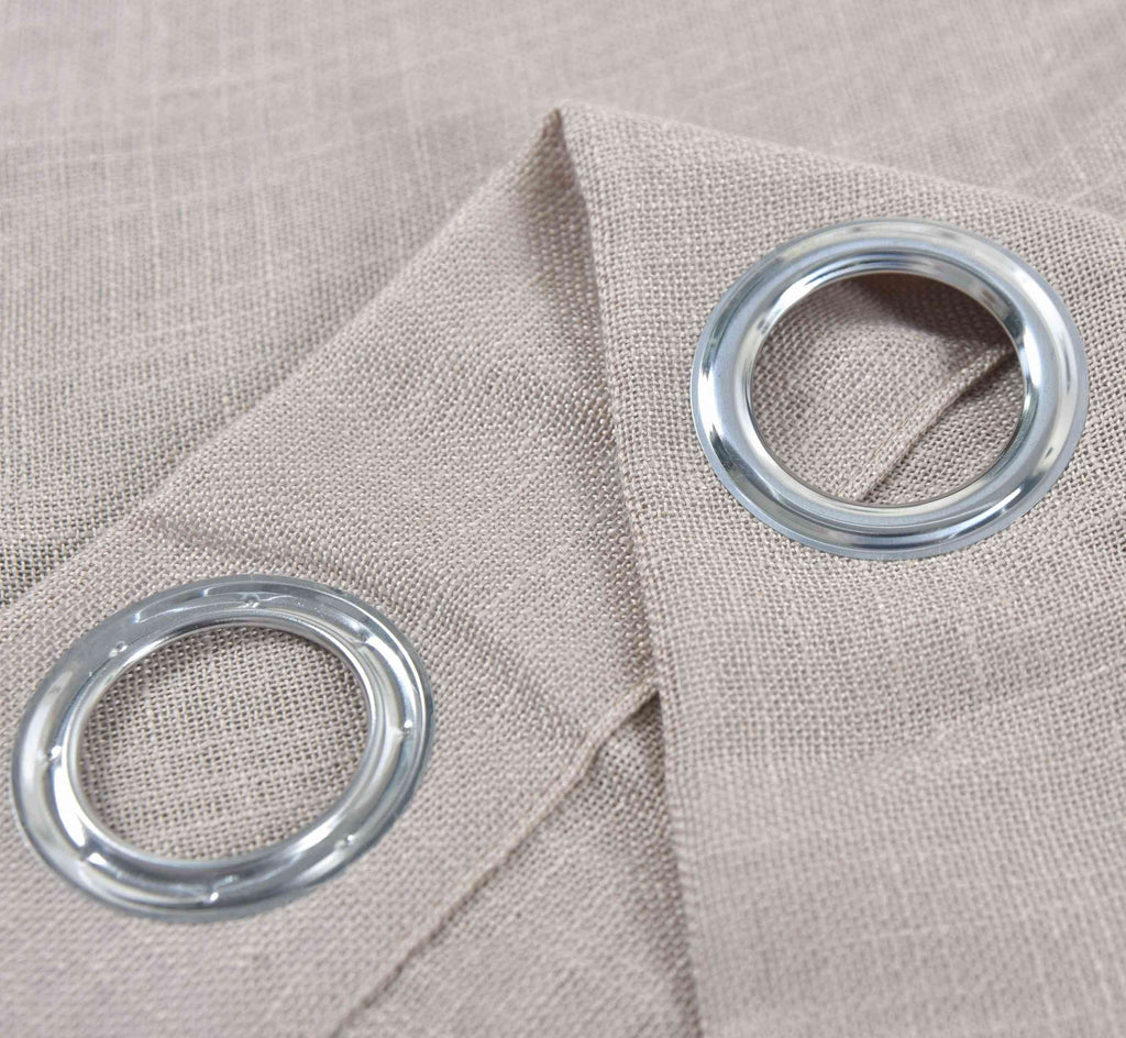2er Set Vorhang Ösen »Essen« Cationic Raffhalter Leinenstruktur blickdicht lichtdurchlässig 210 g/m² 202430-2