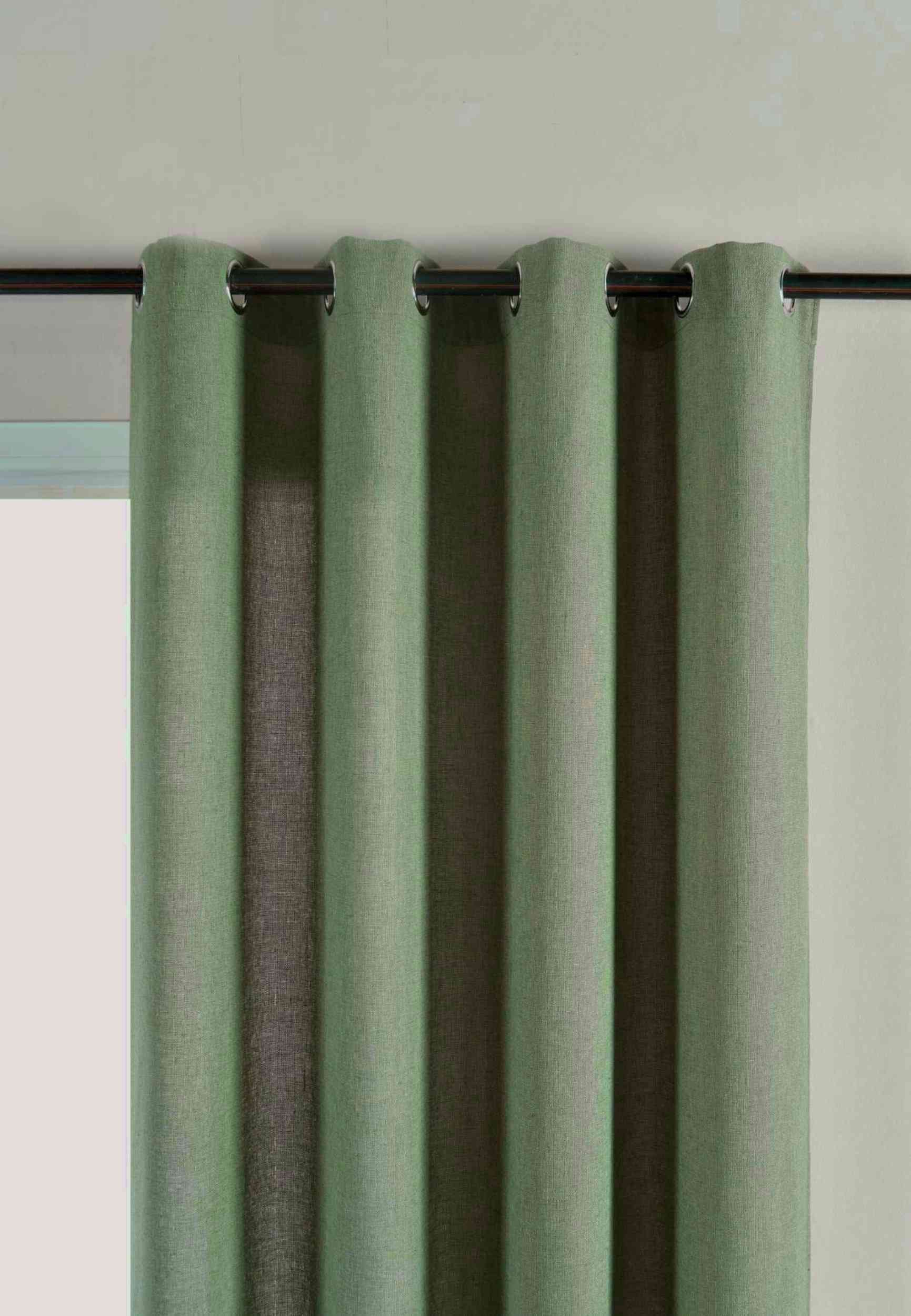 Vorhang Ösen »Essen« Cationic Raffhalter Leinenstruktur blickdicht lichtdurchlässig 210 g/m² 202430