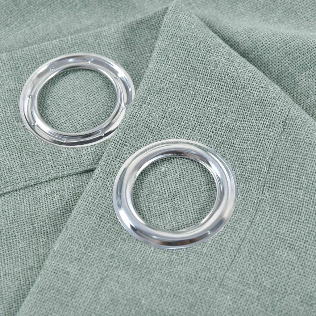 2er Set Vorhang Ösen »Essen« Cationic Raffhalter Leinenstruktur blickdicht lichtdurchlässig 210 g/m² 202430-2
