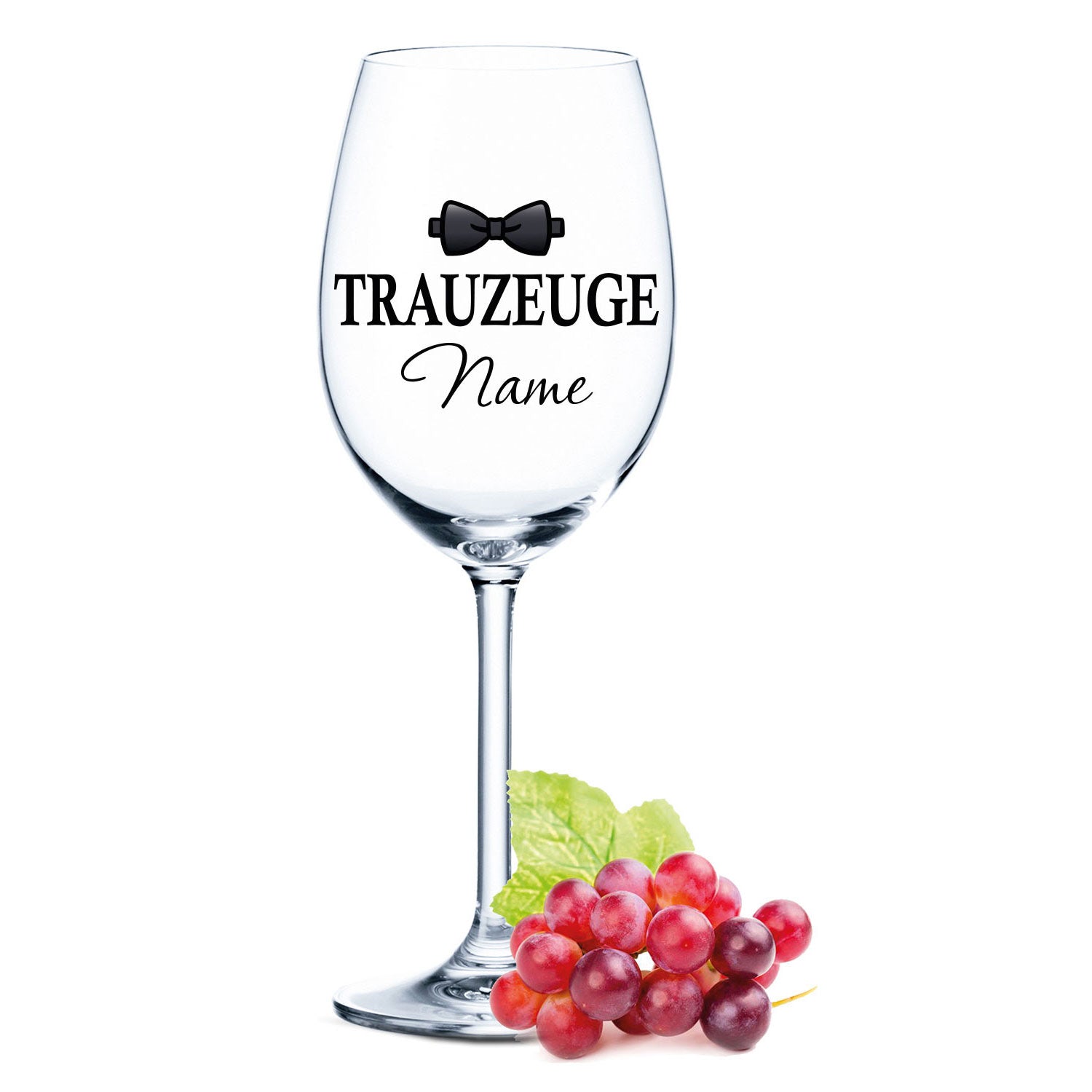 Leonardo Weinglas mit Gravur "Trauzeuge"