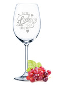 Leonardo Weinglas mit Gravur - "Ich Liebe Dich"
