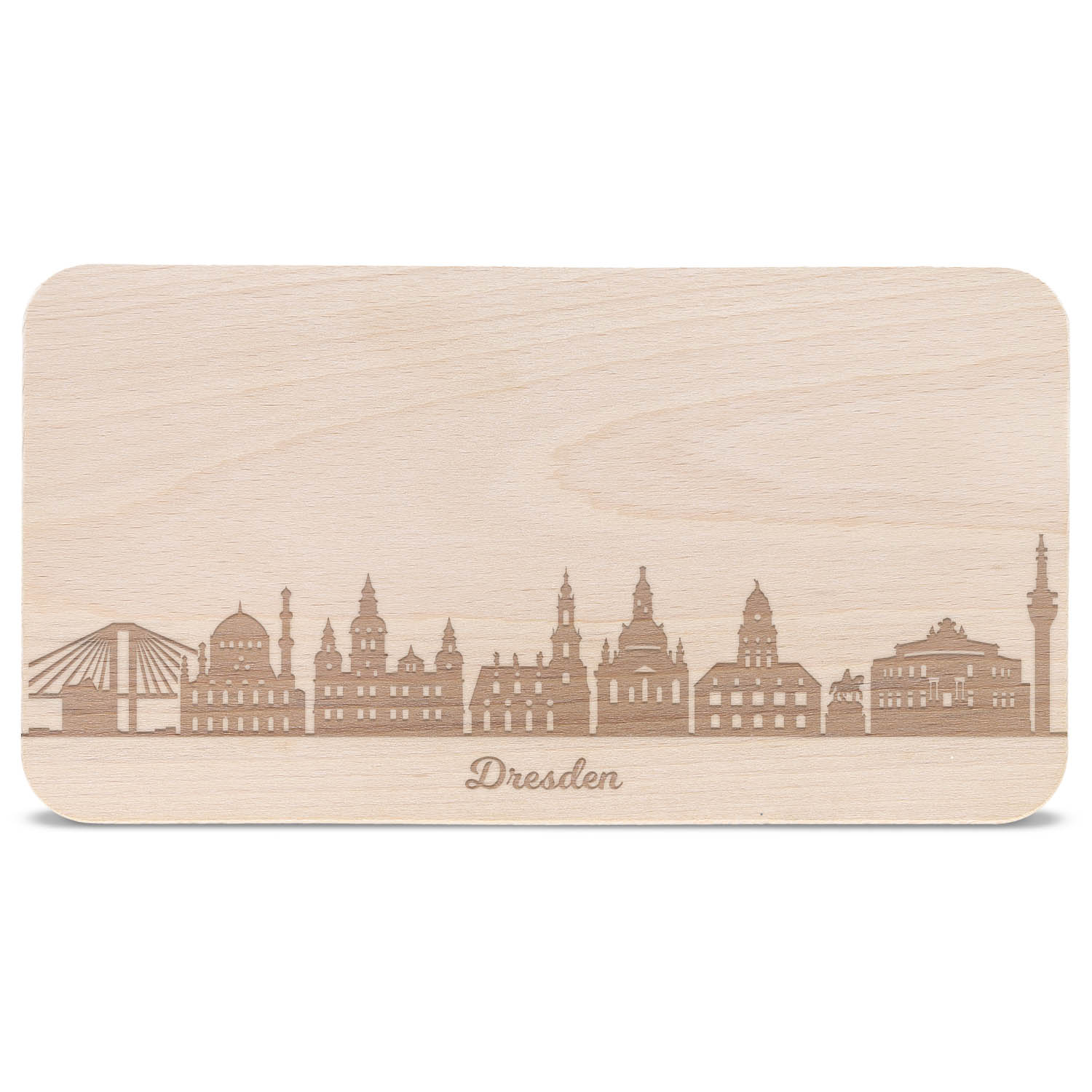 Frühstücksbrettchen Skyline Dresden
