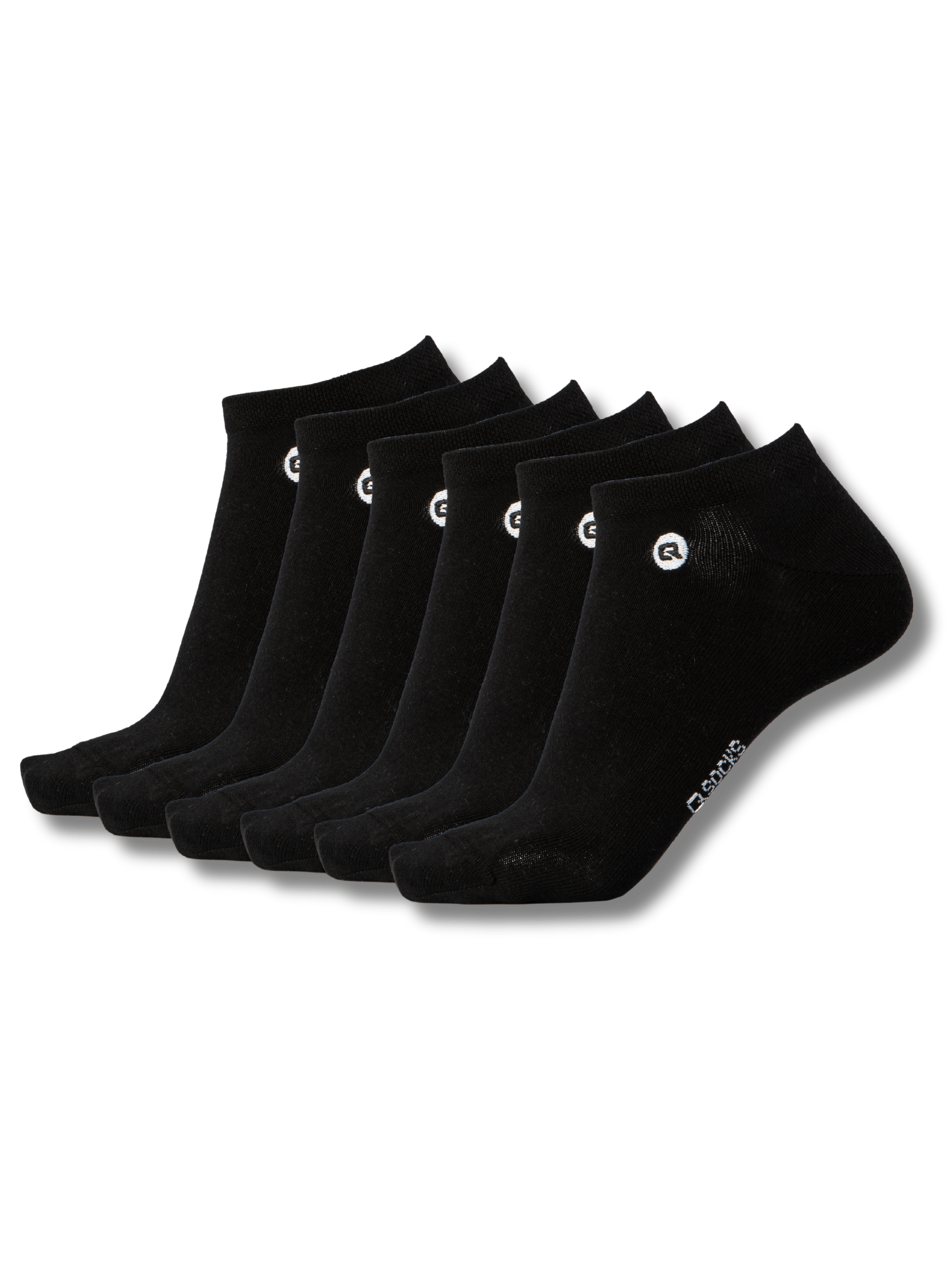 QOLONIA Dünne Sneaker Socken Herren & Damen (6er Pack) – Atmungsaktive Sommer Söckchen