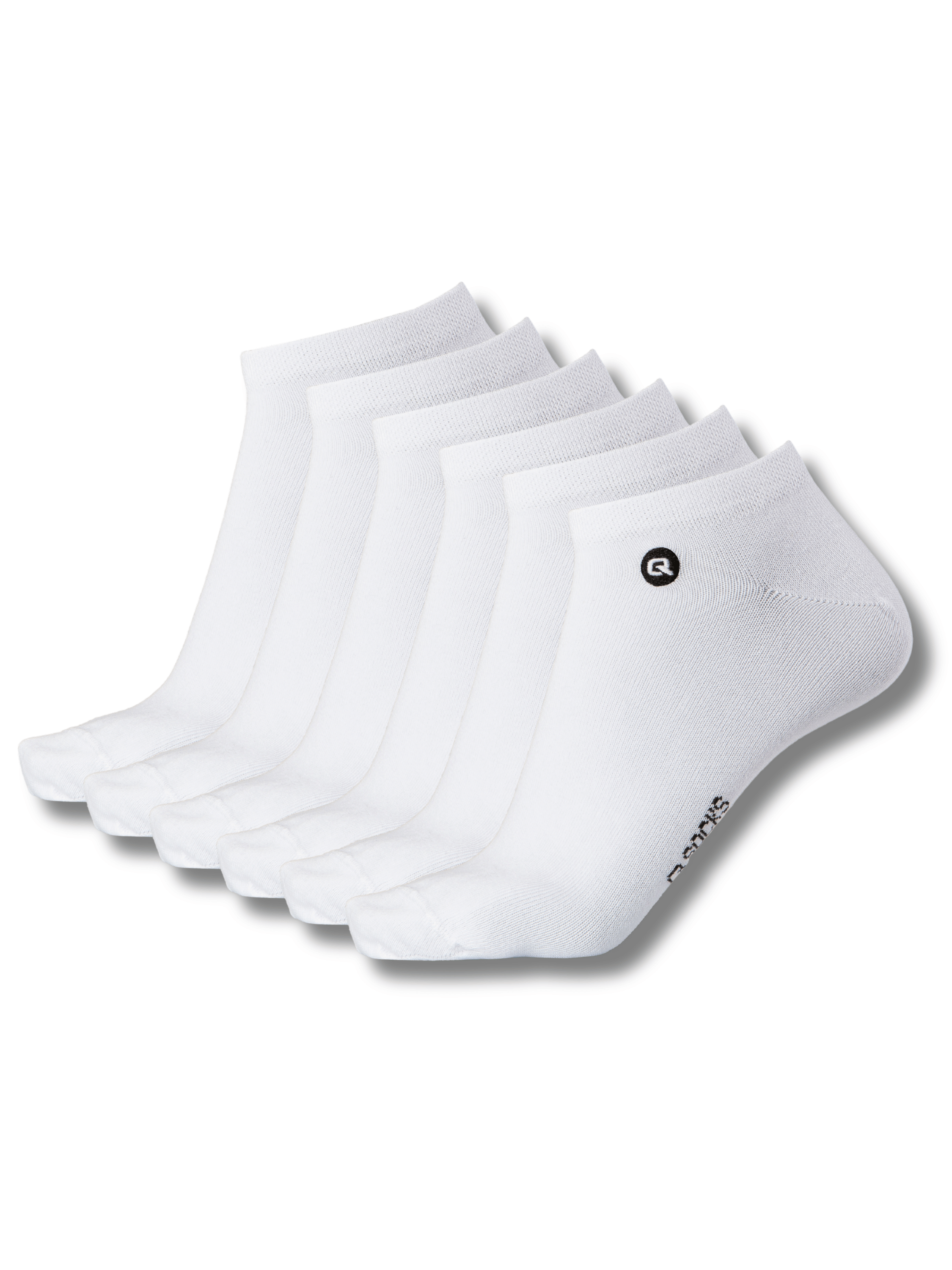 QOLONIA Dünne Sneaker Socken Herren & Damen (6er Pack) – Atmungsaktive Sommer Söckchen