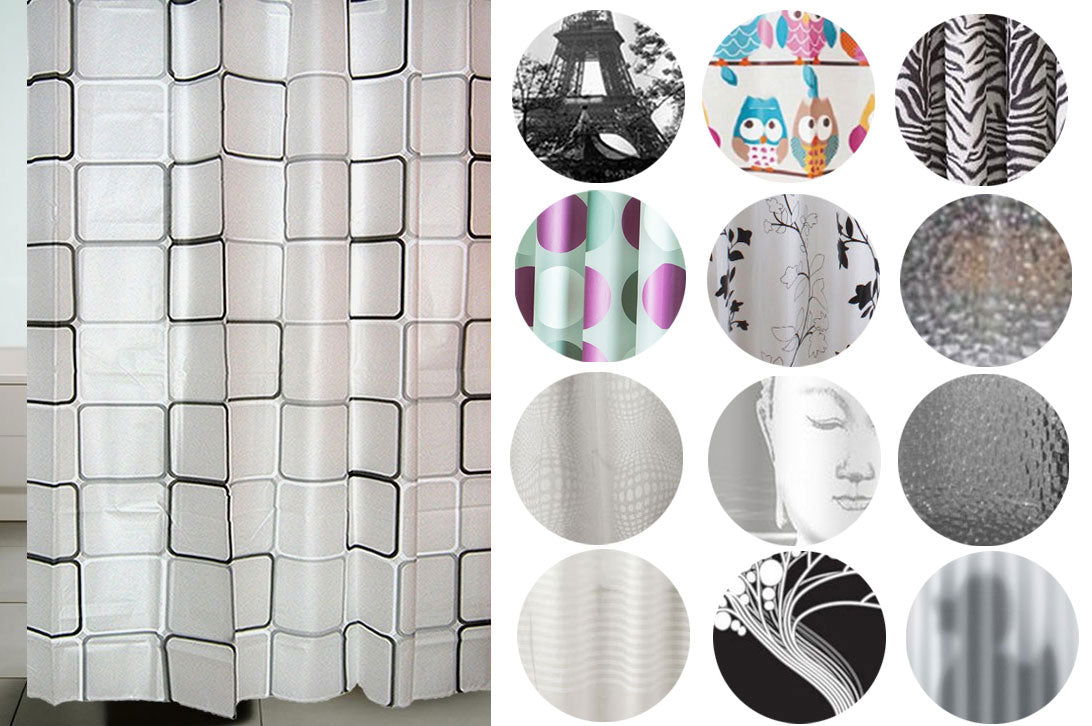 Duschvorhang EVA Badezimmer Dusche Vorhang Wasserabweisend Wasserdicht Shower Curtain 0110