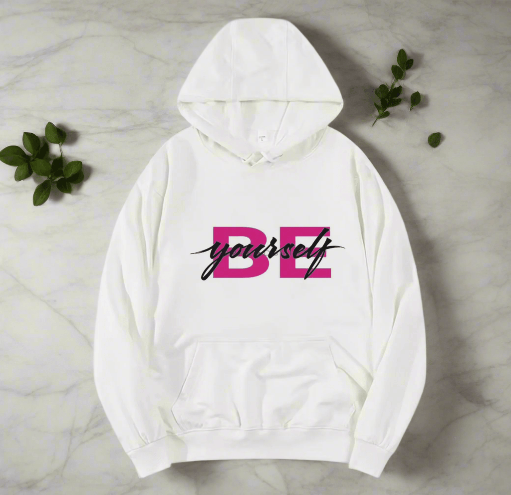 BE YOURSELF,New fashionable round neck hoodie