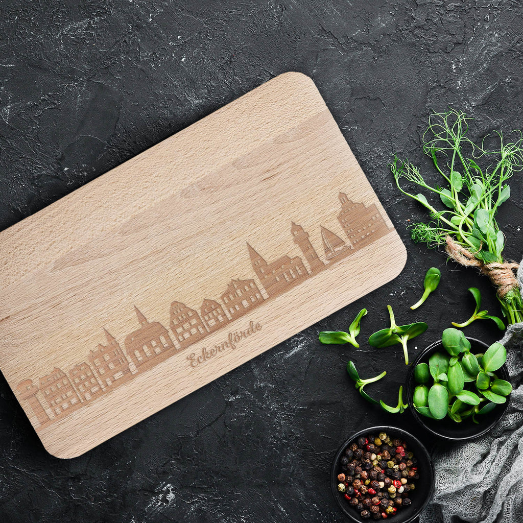 Frühstücksbrettchen Skyline Eckernförde
