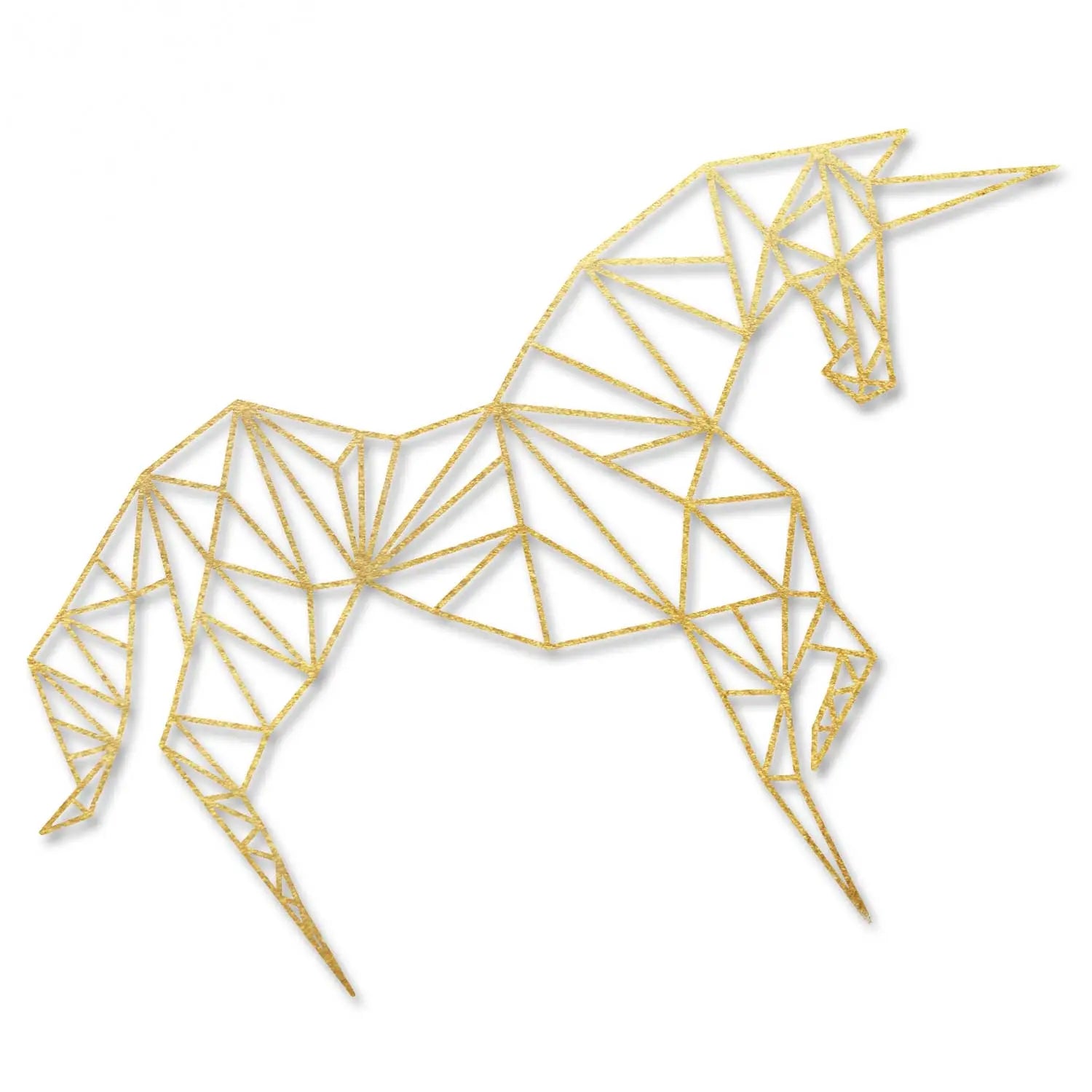 Origami Einhorn aus Holz -
