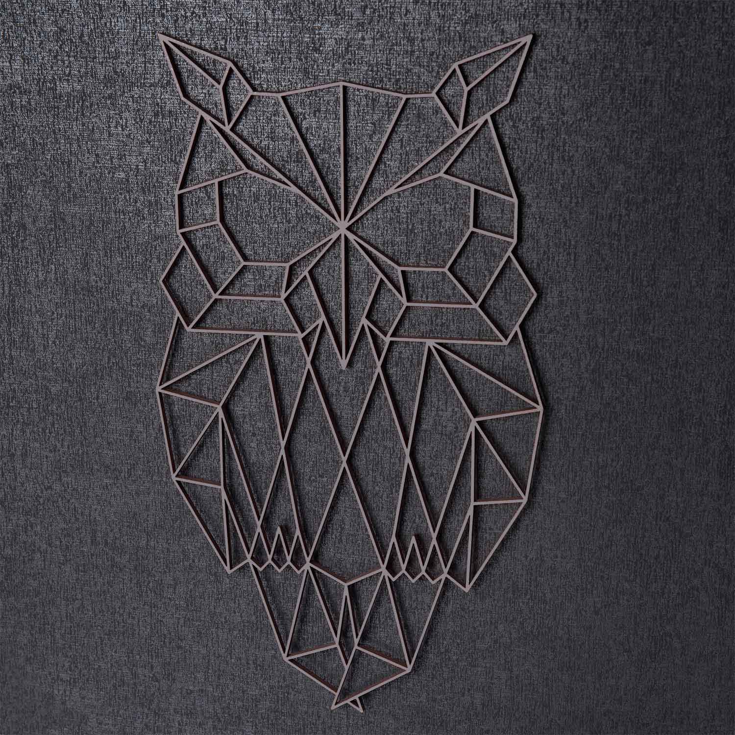 Origami Eule aus Holz -