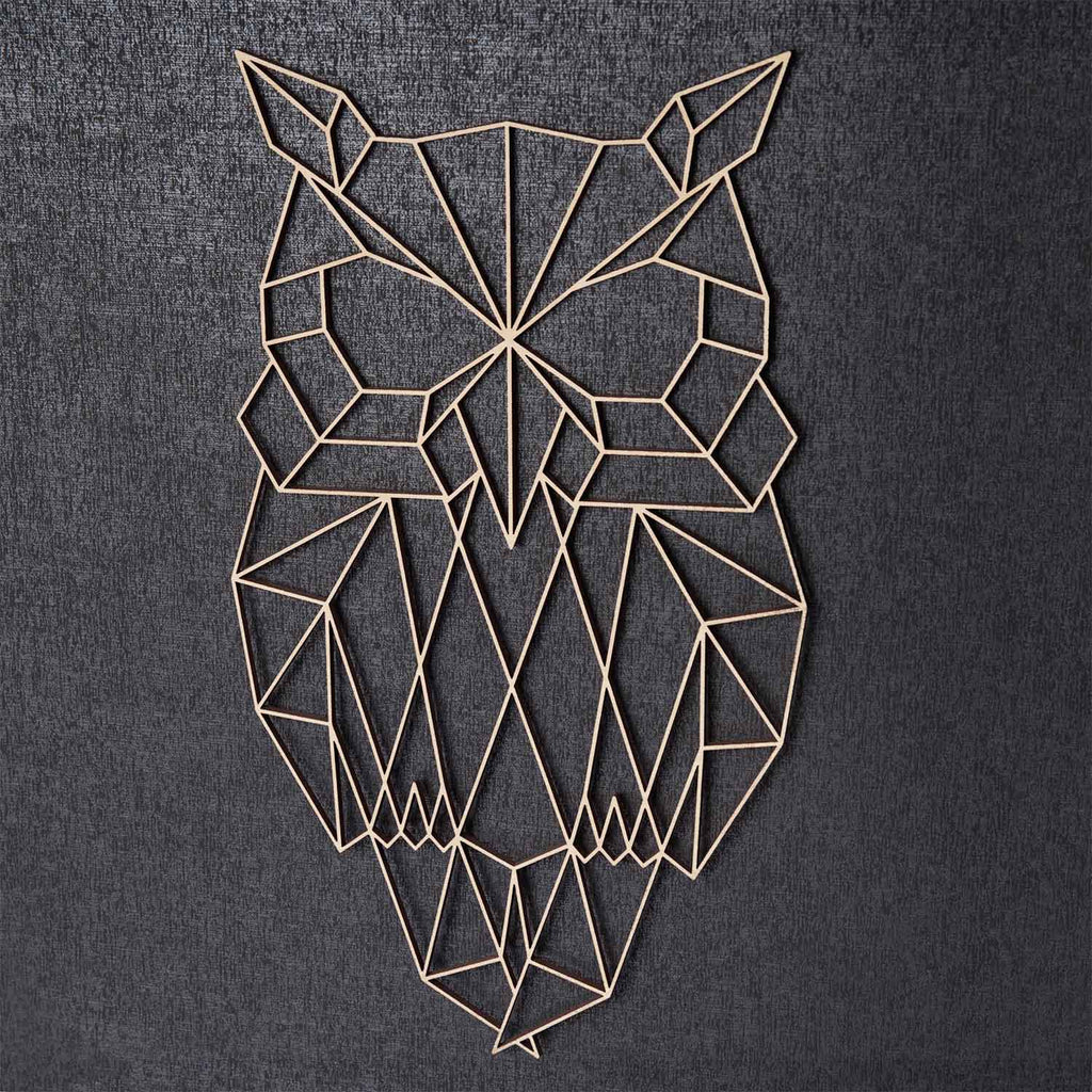 Origami Eule aus Holz -