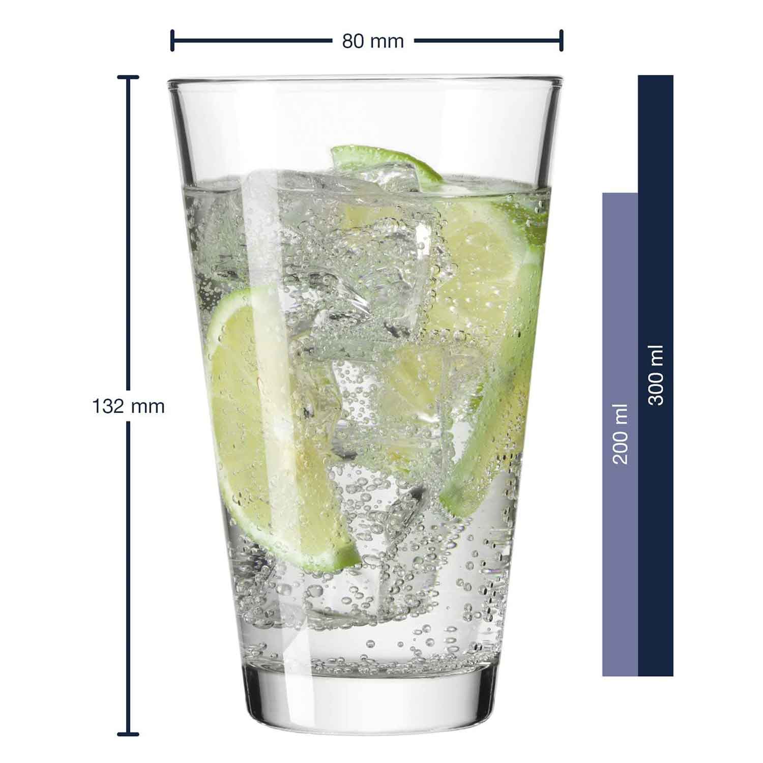 Leonardo Wasserglas mit UV-Druck "Anti Stress Glas"