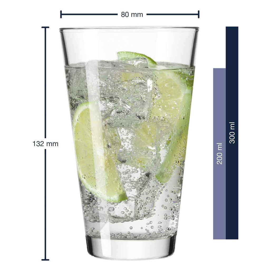 Leonardo Wasserglas mit UV-Druck "Mama wir haben dich lieb"