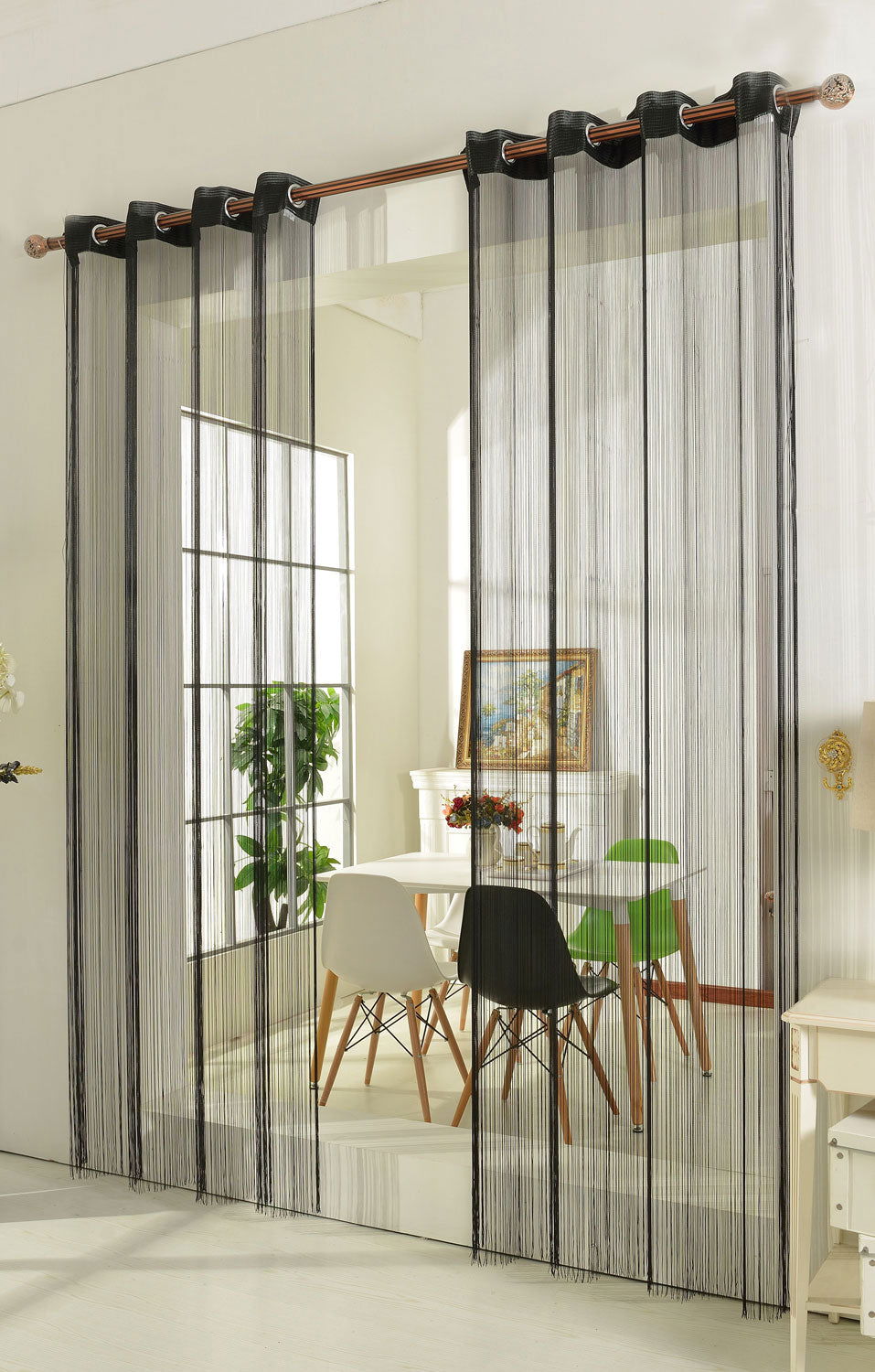 Fadengardine Fadenstore »SHANGHAI« Vorhang mit Ösen Raumteiler 140 x 250 cm 20304