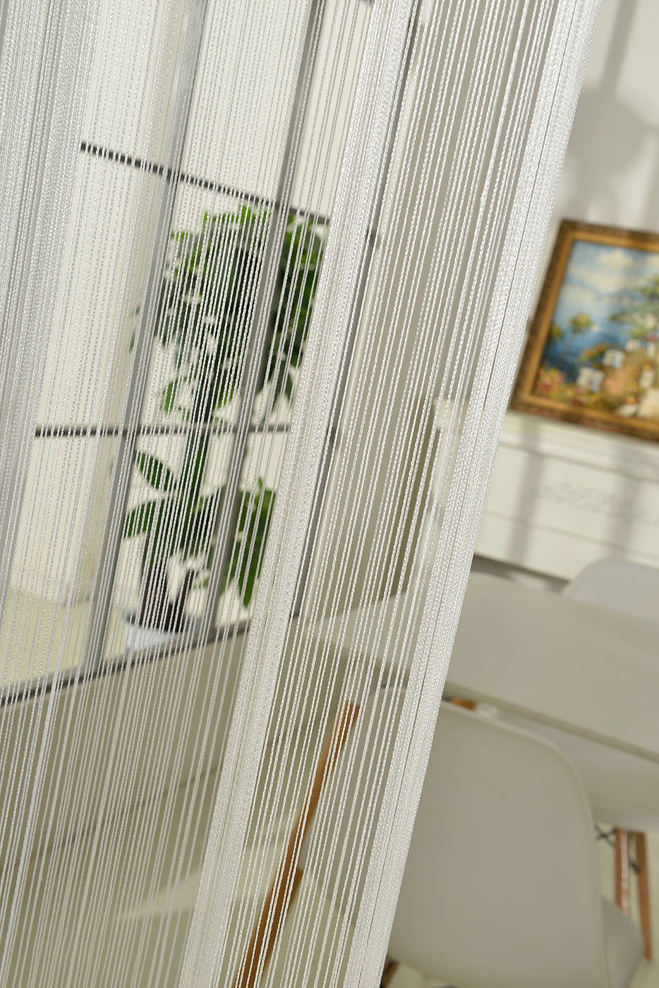 Fadengardine Fadenstore »SHANGHAI« Vorhang mit Ösen Raumteiler 140 x 250 cm 20304