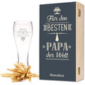 Leonardo Weizenglas Bester Papa der Welt inkl. bedruckter Holzkiste