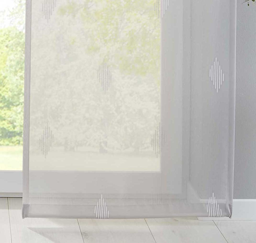 Flächenvorhang »Bitlis« Voile Jacquard Musterung  Schiebegardine Raumteiler Wohnzimmer 202080