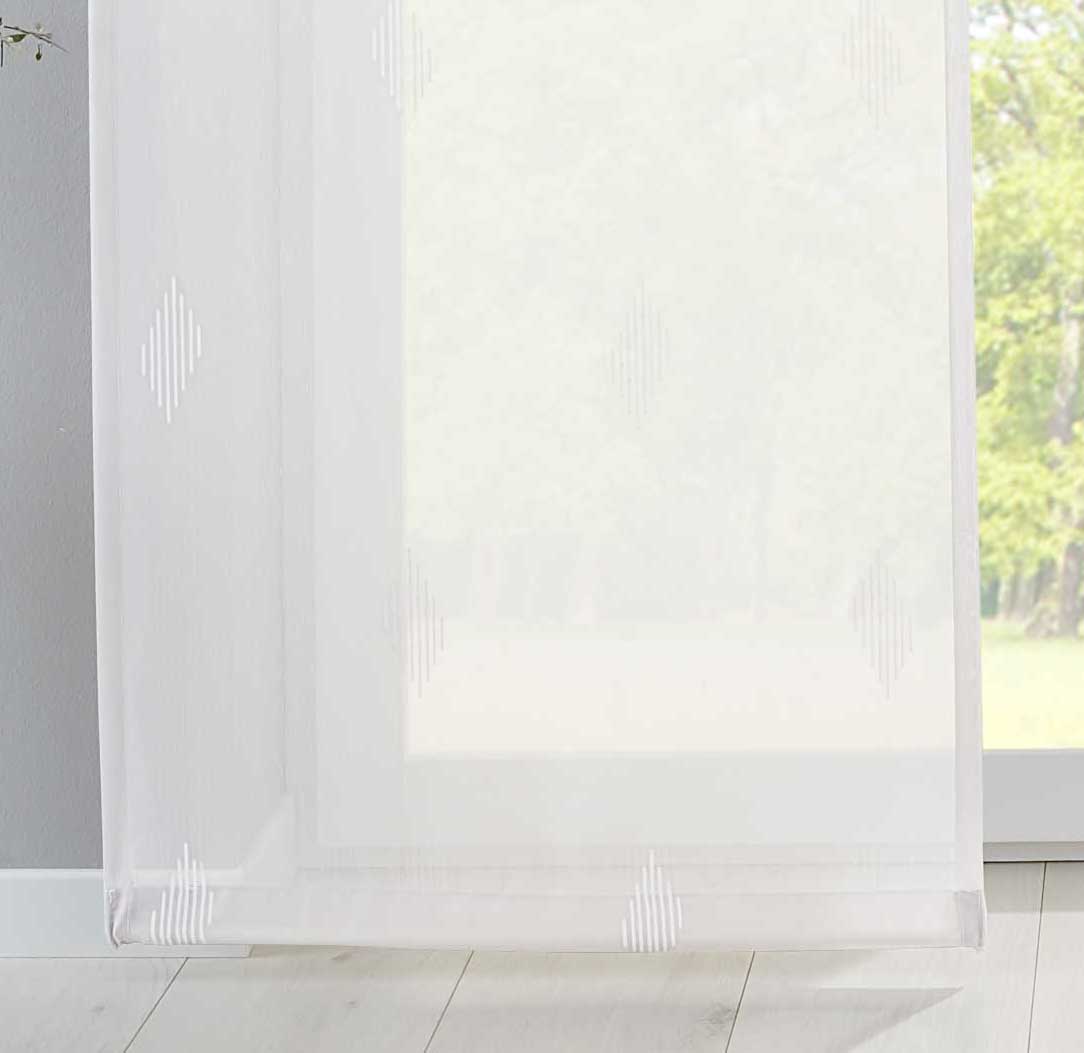 Flächenvorhang »Bitlis« Voile Jacquard Musterung  Schiebegardine Raumteiler Wohnzimmer 202080