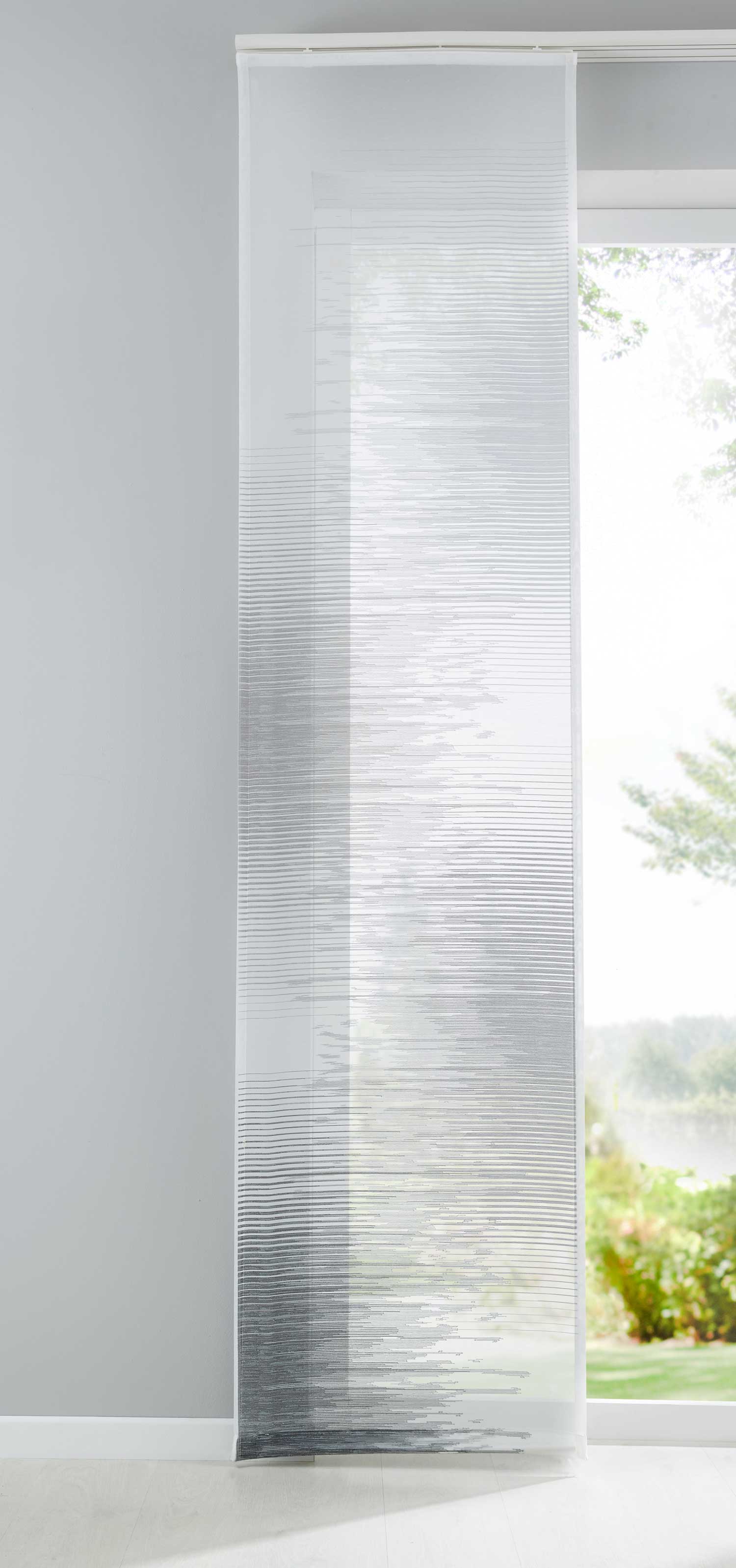 Flächenvorhang Istanbul Farbverlauf transparent Schiebegardine Raumteiler Voile Jacquard  10000147