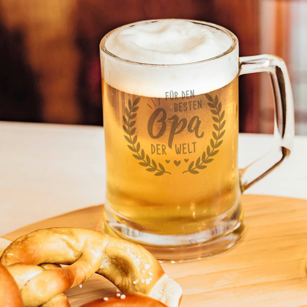 Montana Bierkrug mit Gravur "Für den besten Opa der Welt"
