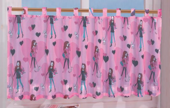 Scheibengardine »GIRL« Trendy 50x155 Pink 61172