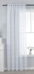 Gardine HxB 245x140 cm Natur Classic »VALENCIA« Multiband Aufhängung Scherli Transparent Leinen-Optik 2023410