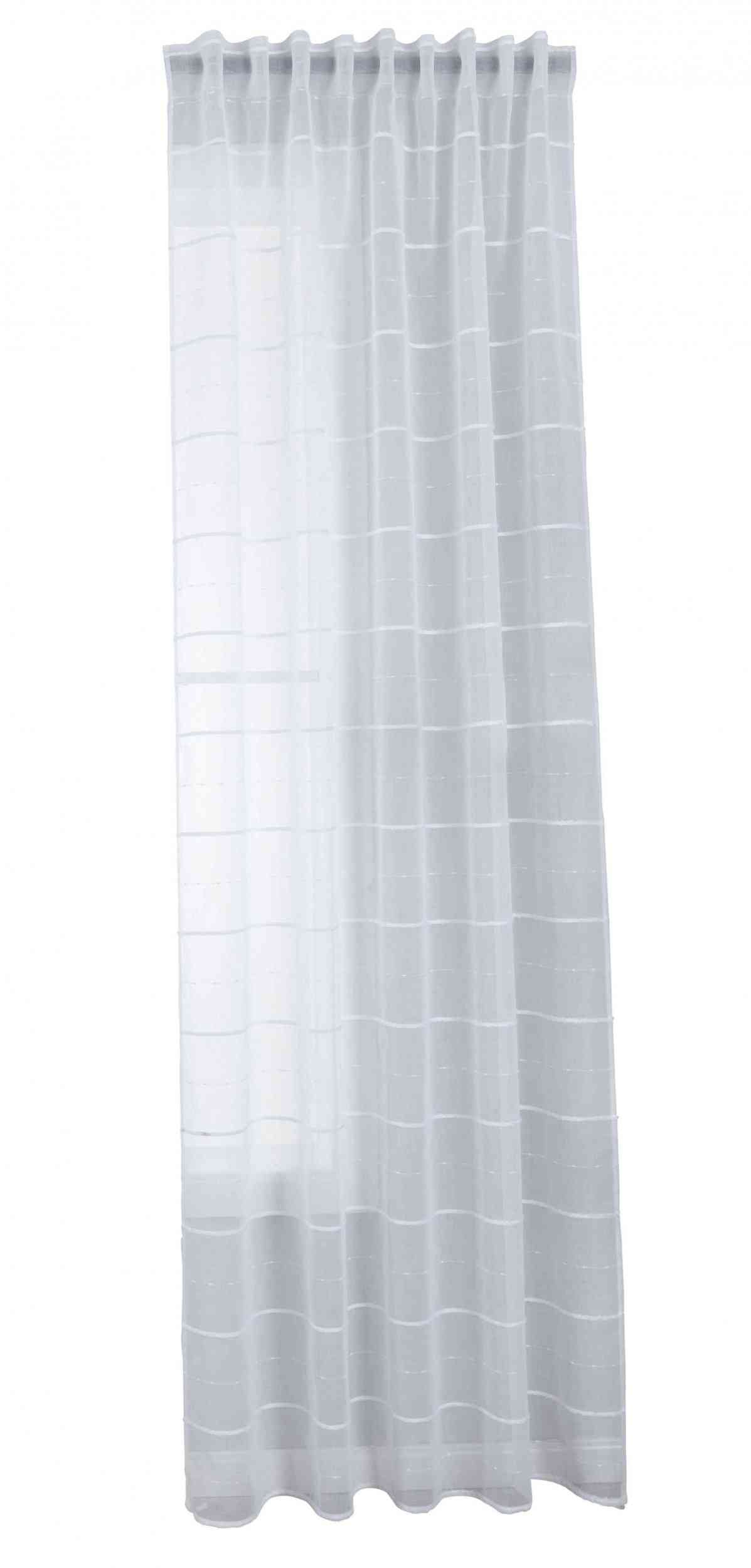 Gardine HxB 245x140 cm Natur Classic »VALENCIA« Multiband Aufhängung Scherli Transparent Leinen-Optik 2023410
