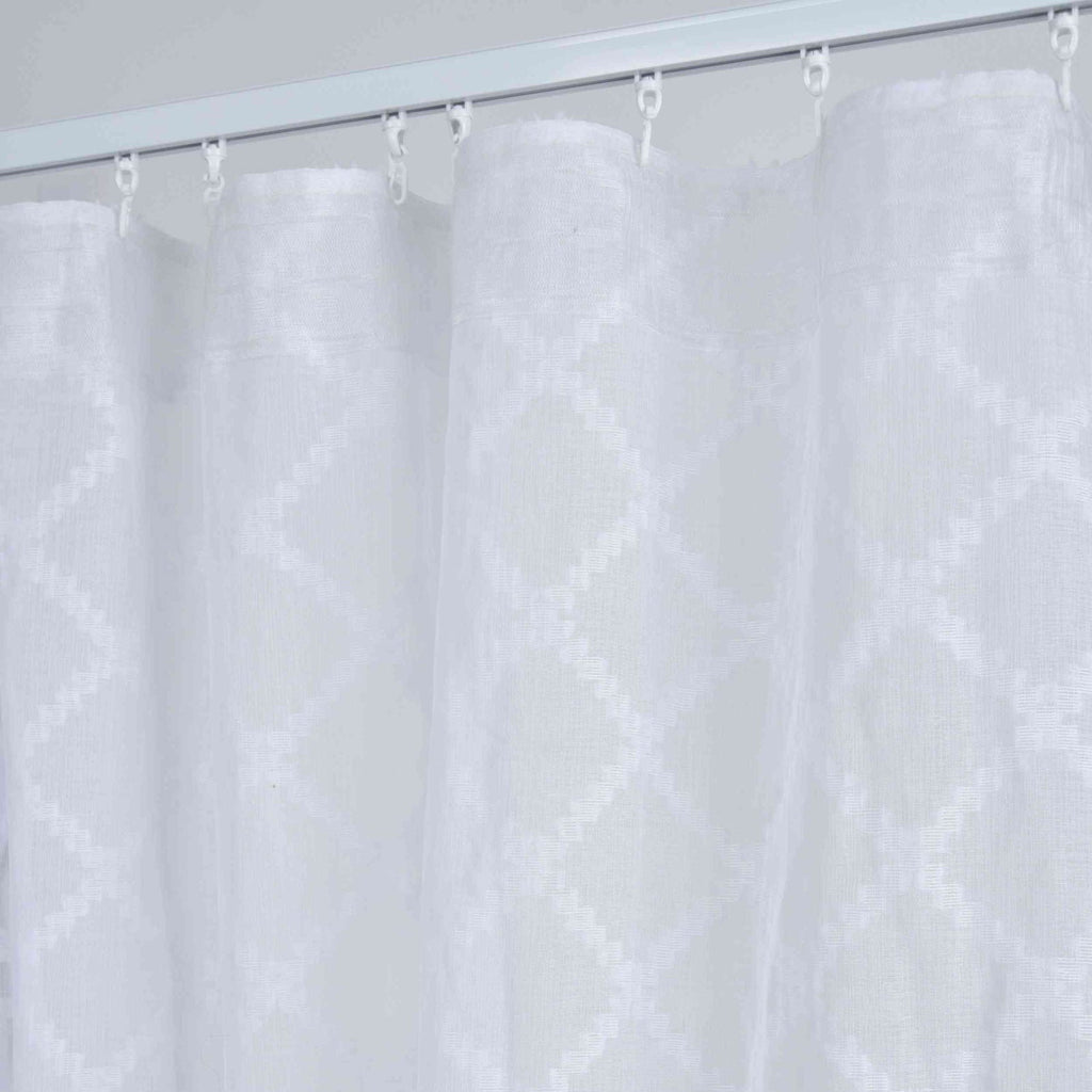 Gardine HxB 245x140 cm Natur Diamond »VALENCIA« Multiband Aufhängung Scherli Transparent Leinen-Optik 2023430