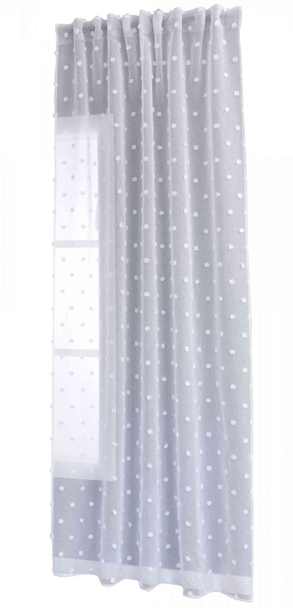 Gardine HxB 245x140 cm Natur Snowflakes »VALENCIA« Multiband Aufhängung Scherli Transparent Leinen-Optik 2023450