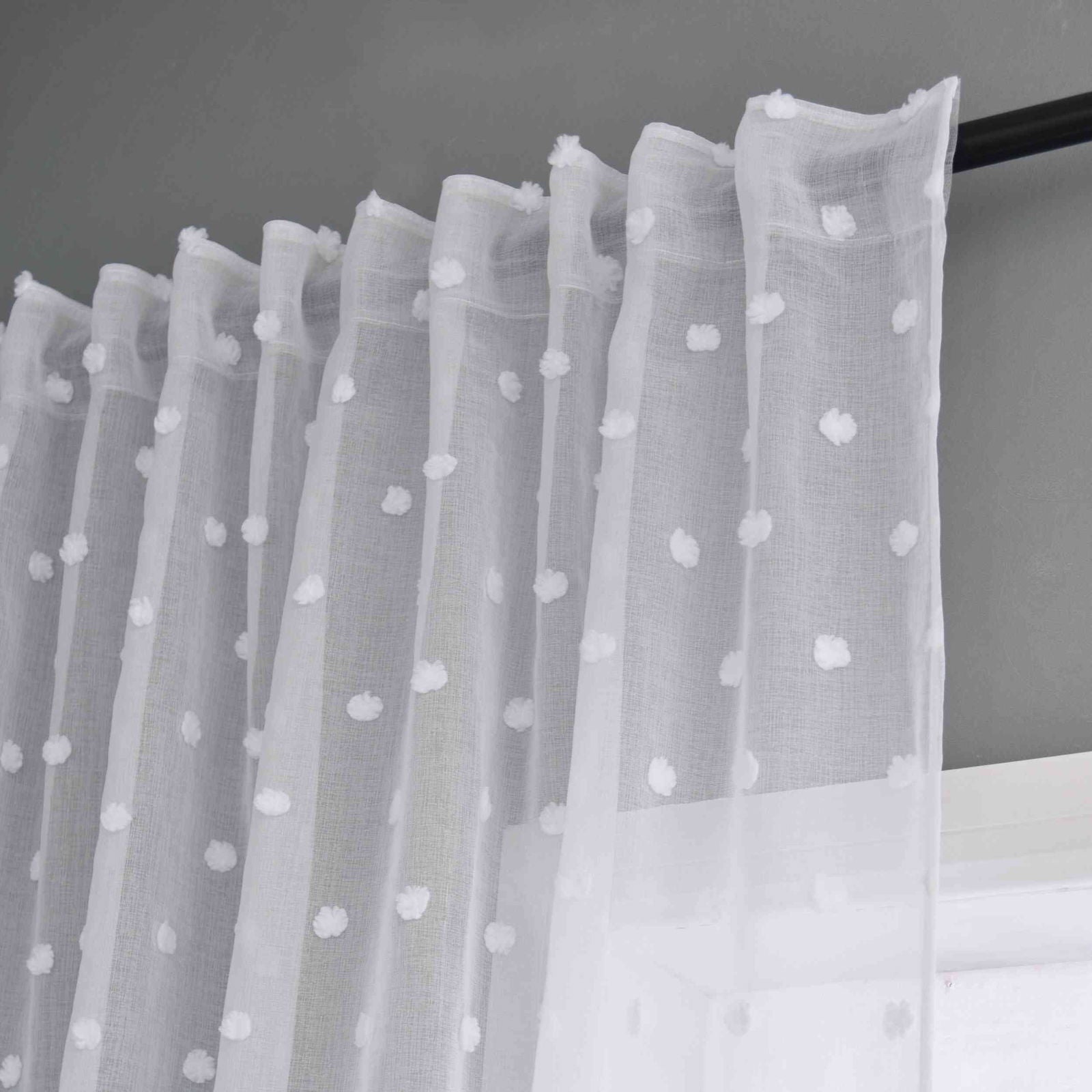 Gardine HxB 245x140 cm Natur Snowflakes »VALENCIA« Multiband Aufhängung Scherli Transparent Leinen-Optik 2023450