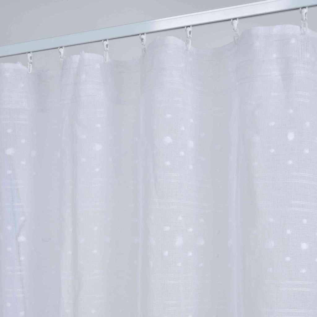 Gardine HxB 245x140 cm Natur Snowflakes »VALENCIA« Multiband Aufhängung Scherli Transparent Leinen-Optik 2023450
