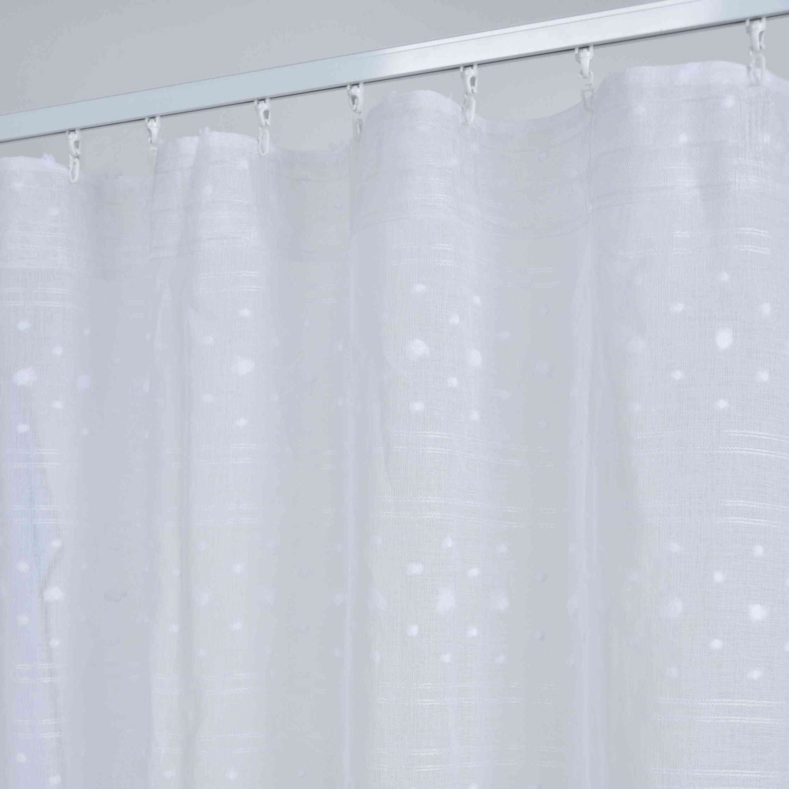Gardine HxB 245x140 cm Natur Snowflakes »VALENCIA« Multiband Aufhängung Scherli Transparent Leinen-Optik 2023450