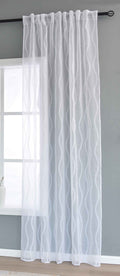 Gardine HxB 245x140 cm Natur Waves »VALENCIA« Multiband Aufhängung Scherli Transparent Leinen-Optik 2023420